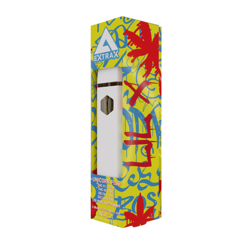 Delta Extrax Unicorn Piss THC-X THC-B PHC Disposables 3G