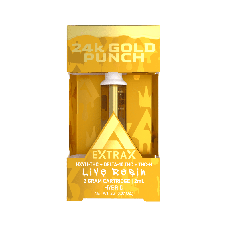 Delta Extrax 24k Gold Punch Delta-11 THC Cartridge