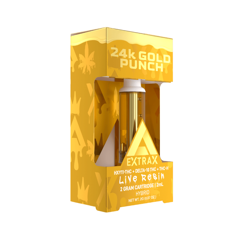 Delta Extrax 24k Gold Punch Delta-11 THC Cartridge