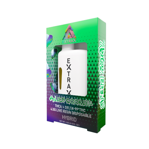 Delta Extrax Adios Disposable Alien Cookies THCA + Delta-9P THC Disposable 4.5G