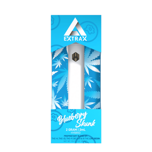 Delta Extrax Lights Out Blueberry Skunk THCh THCjd Disposable – Live Resin 2 g