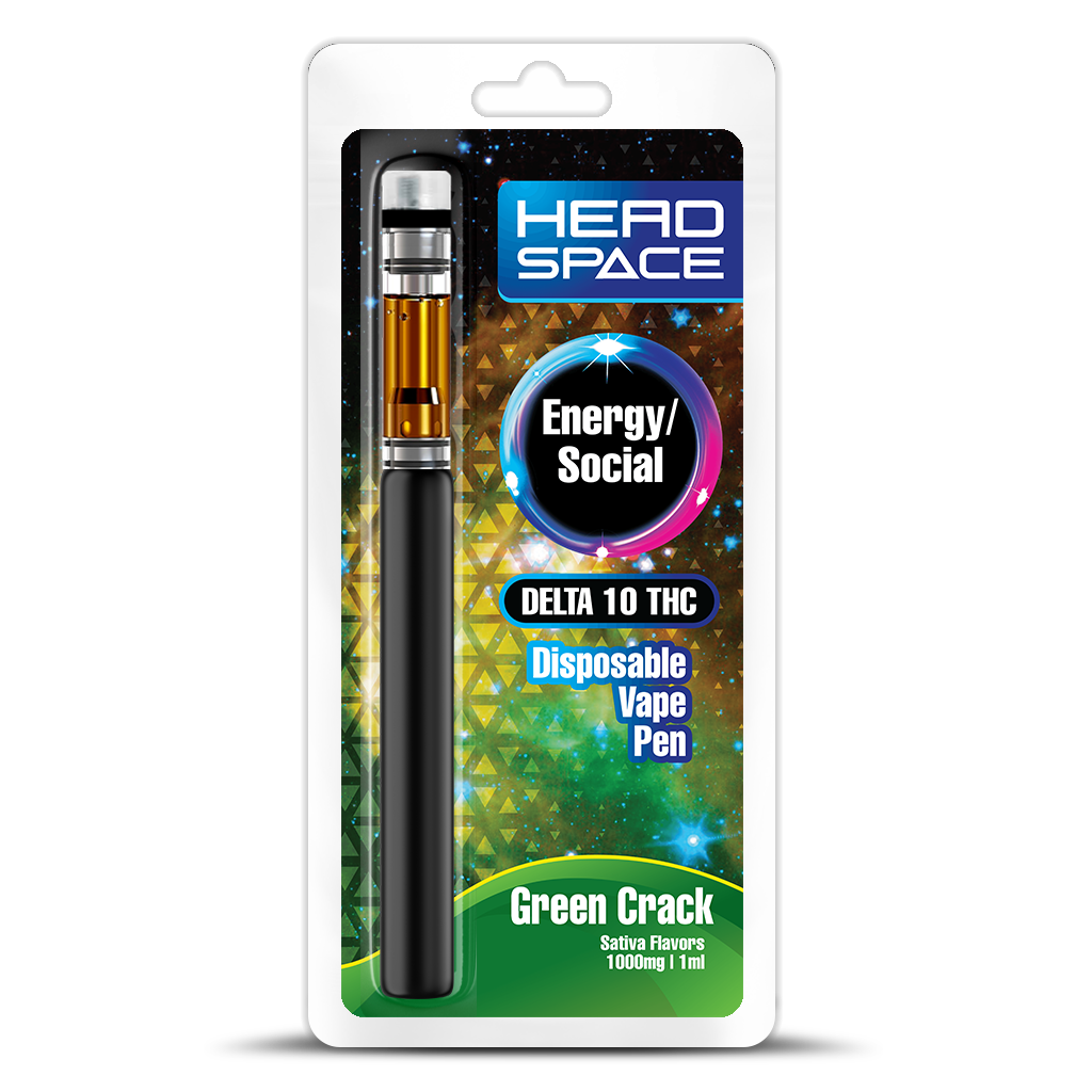 Delta 10 THC 1000mg Disposable Pen - Green Crack