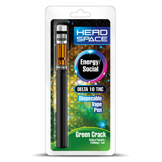 Delta 10 THC 1000mg Disposable Pen - Green Crack