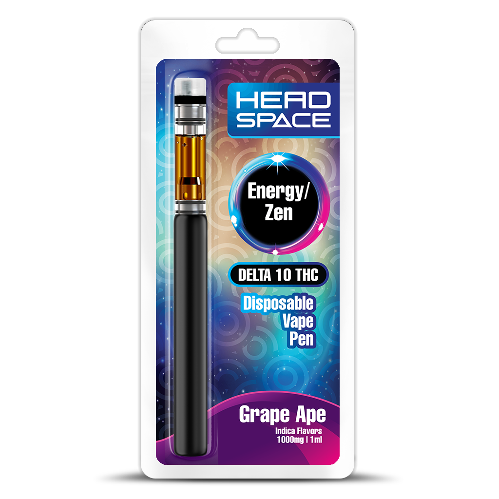 Delta 10 THC 1000mg Disposable Pen - Grape Ape