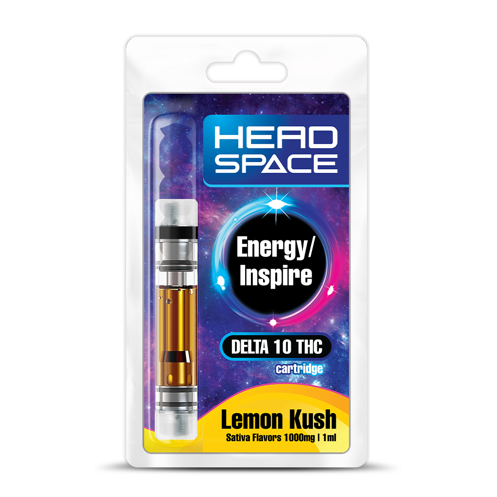 Delta 10 THC 1000mg Vape Cartridge - Lemon Kush