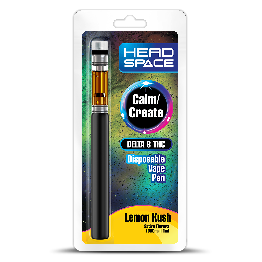 Delta 8 - Lemon Kush  1000mg Rechargeable Disposable Pen