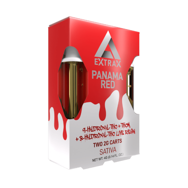 Delta Extrax Panama Red HXY9-THC + THCM + HXY8-THC Live Resin 2G Cartridge – 2 Pack