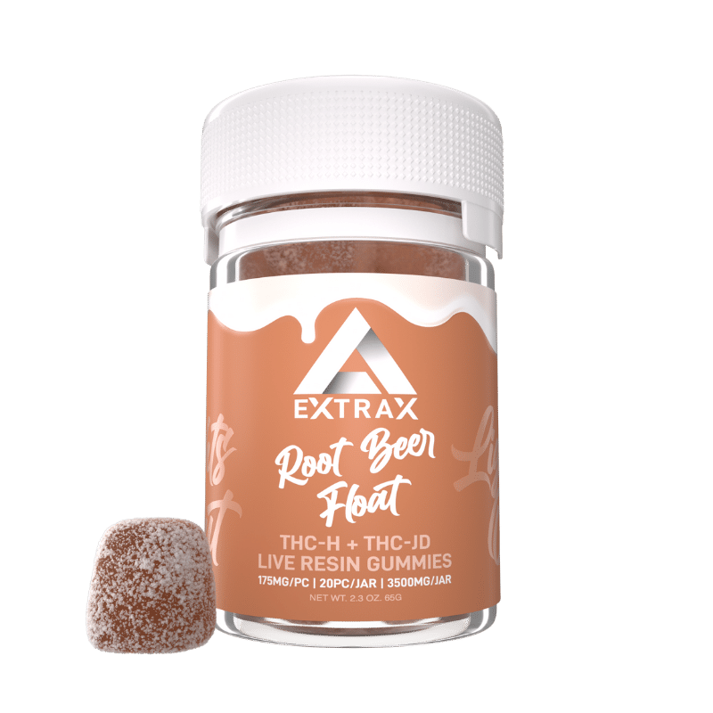 Delta Extrax Root Beer Float THCh THCjd Gummies 3500mg