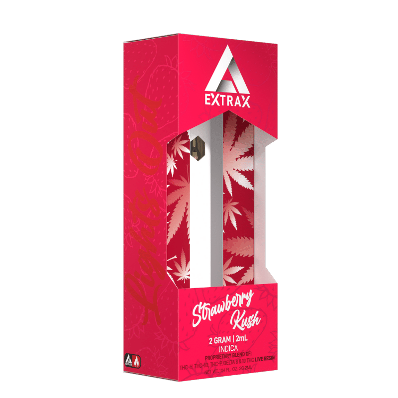 Delta Extrax Strawberry Kush THCh THCjd Disposable – Live Resin 2g