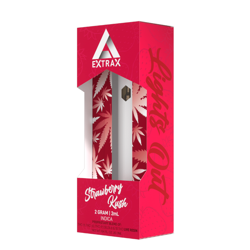 Delta Extrax Strawberry Kush THCh THCjd Disposable – Live Resin 2g