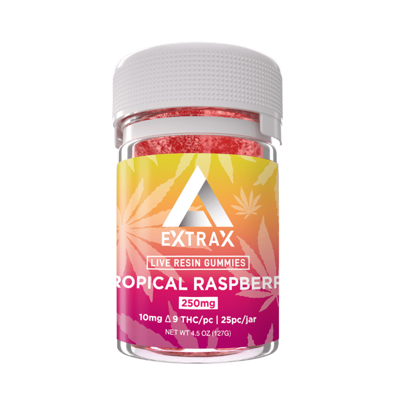 Delta Extrax Tropical Raspberry Delta-9 THC Gummies