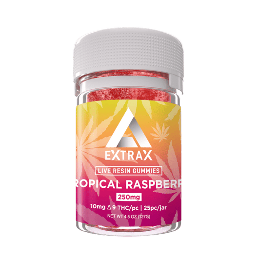 Delta Extrax Tropical Raspberry Delta-9 THC Gummies