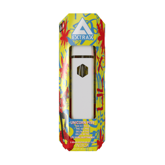 Delta Extrax Unicorn Piss THC-X THC-B PHC Disposables 3G