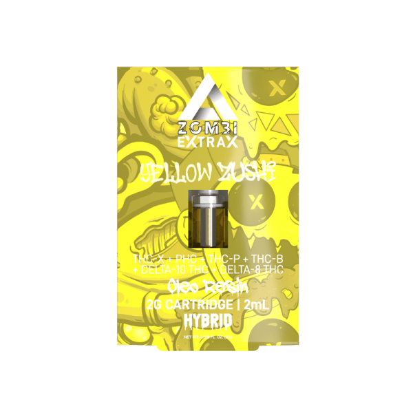 Delta Extrax Yellow Zushi Zombi Extrax Oleo Resin Cartridge 2G