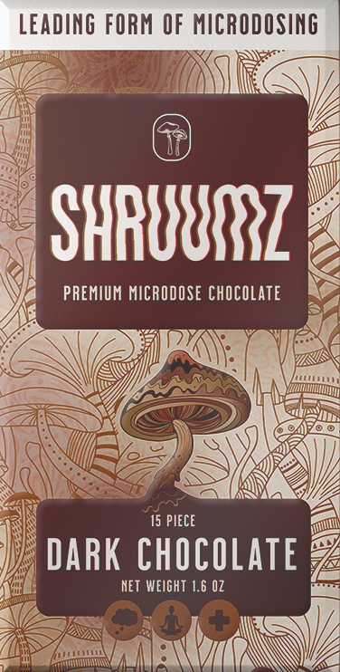 Shruumz Dark Chocolate Premium Microdose Bar